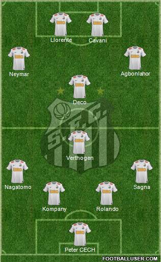 Santos FC Formation 2012