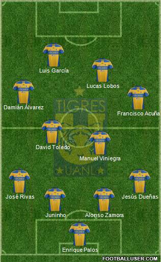 Club Universitario de Nuevo León Formation 2012