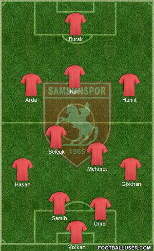 Samsunspor Formation 2012