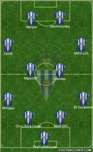 C.D. Alcoyano Formation 2012