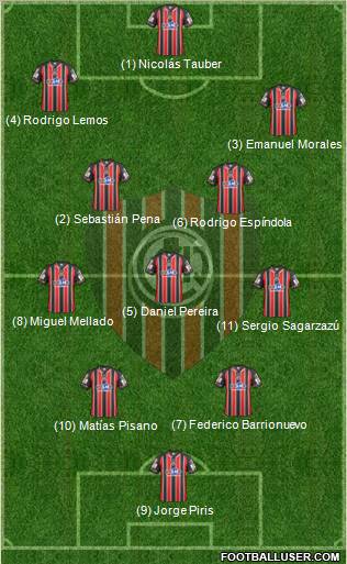 Chacarita Juniors Formation 2012