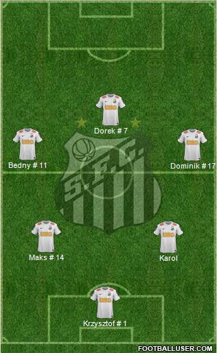 Santos FC Formation 2012