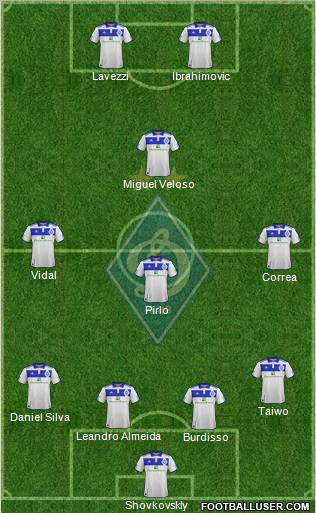 Dinamo Kiev Formation 2012