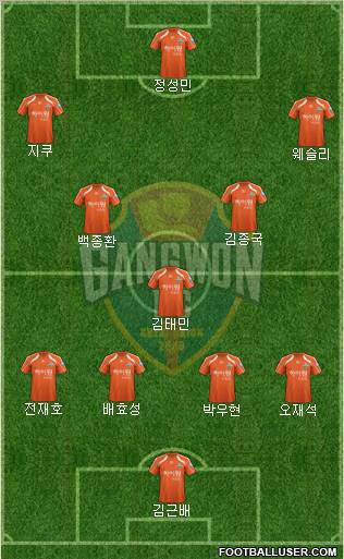 Gangwon FC Formation 2012