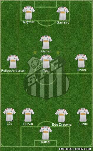 Santos FC Formation 2012