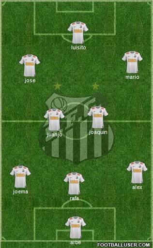 Santos FC Formation 2012