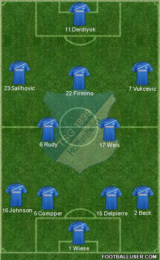 TSG 1899 Hoffenheim Formation 2012