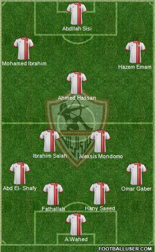 Zamalek Sporting Club Formation 2012