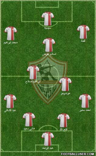 Zamalek Sporting Club Formation 2012