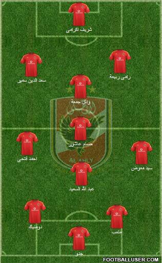 Al-Ahly Sporting Club Formation 2012