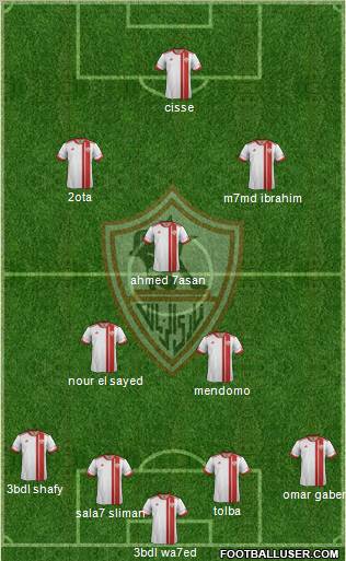 Zamalek Sporting Club Formation 2012