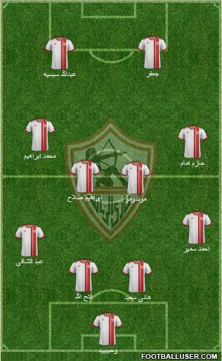 Zamalek Sporting Club Formation 2012