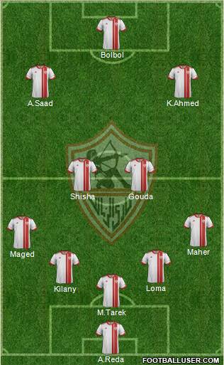 Zamalek Sporting Club Formation 2012