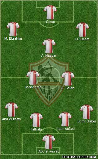 Zamalek Sporting Club Formation 2012