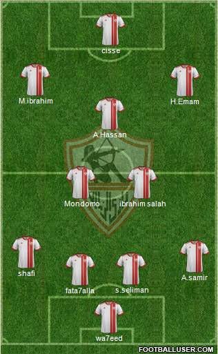 Zamalek Sporting Club Formation 2012