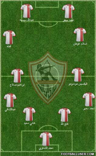 Zamalek Sporting Club Formation 2012