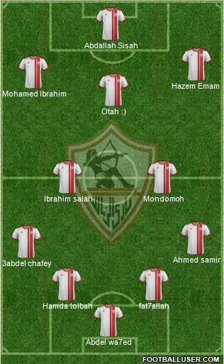 Zamalek Sporting Club Formation 2012