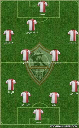 Zamalek Sporting Club Formation 2012