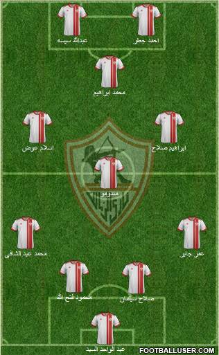 Zamalek Sporting Club Formation 2012