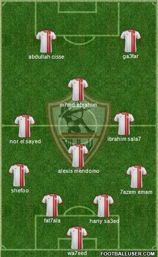 Zamalek Sporting Club Formation 2012