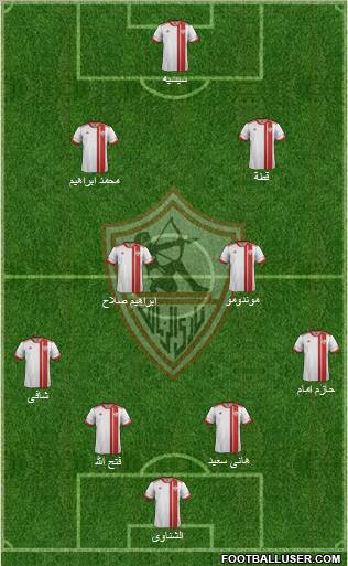 Zamalek Sporting Club Formation 2012