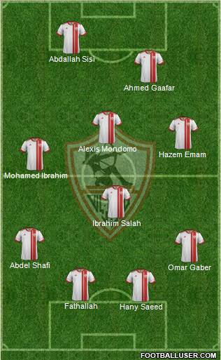 Zamalek Sporting Club Formation 2012