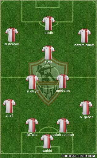 Zamalek Sporting Club Formation 2012