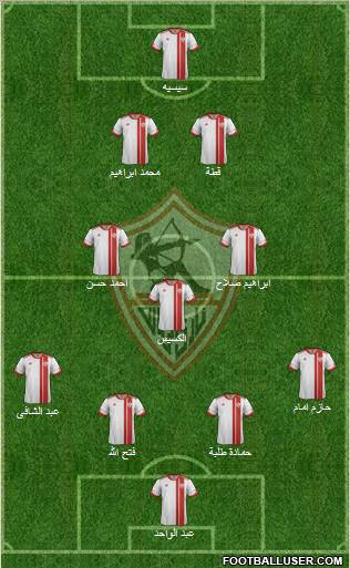 Zamalek Sporting Club Formation 2012