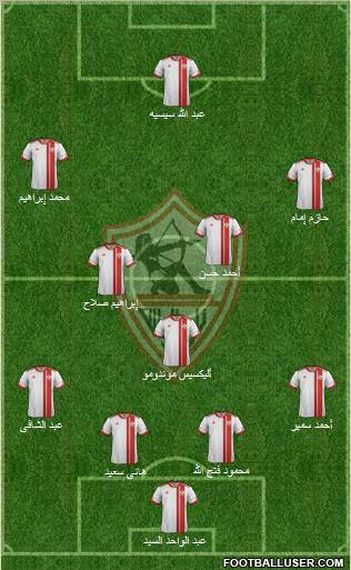 Zamalek Sporting Club Formation 2012