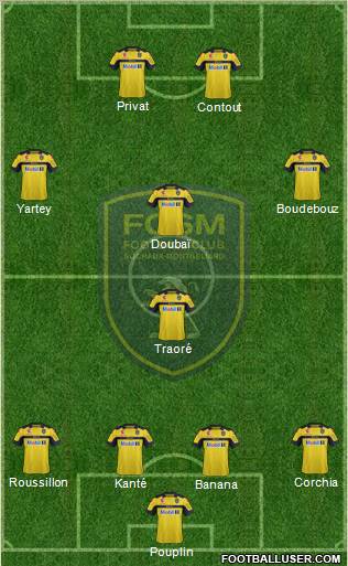 FC Sochaux-Montbéliard Formation 2012