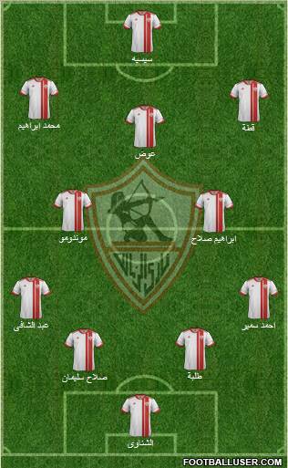 Zamalek Sporting Club Formation 2012