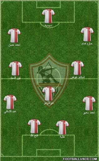 Zamalek Sporting Club Formation 2012