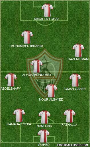 Zamalek Sporting Club Formation 2012