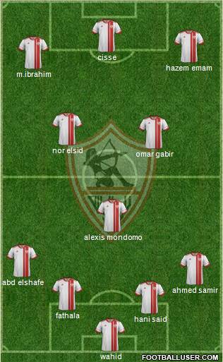 Zamalek Sporting Club Formation 2012