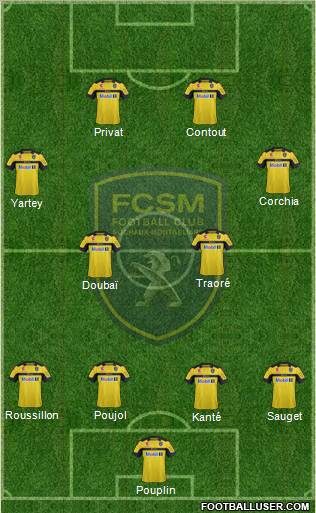 FC Sochaux-Montbéliard Formation 2012