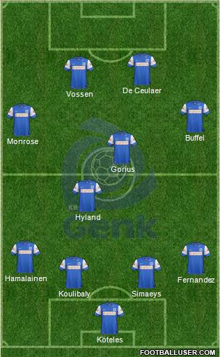 K Racing Club Genk Formation 2012