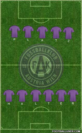 FK Austria Wien Formation 2012