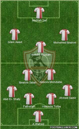 Zamalek Sporting Club Formation 2012