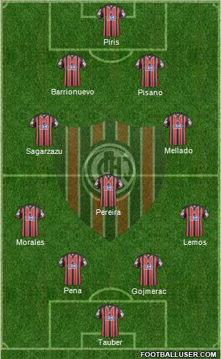 Chacarita Juniors Formation 2012