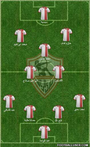 Zamalek Sporting Club Formation 2012