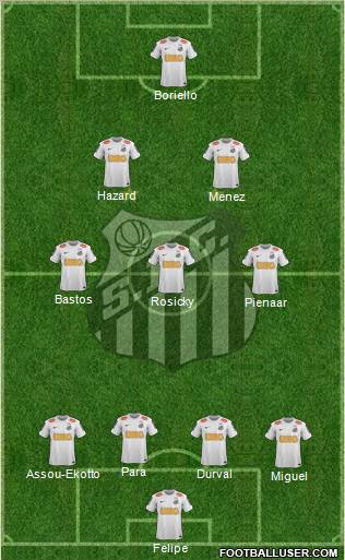 Santos FC Formation 2012