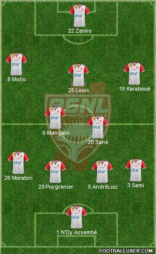 A.S. Nancy Lorraine Formation 2012