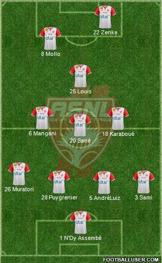 A.S. Nancy Lorraine Formation 2012