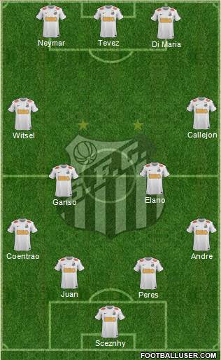 Santos FC Formation 2012