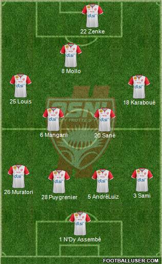 A.S. Nancy Lorraine Formation 2012