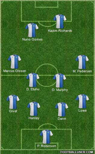 Blackburn Rovers Formation 2012