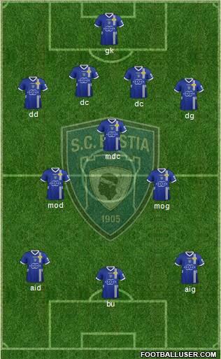 Sporting Club Bastia Formation 2012