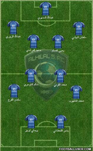 Al-Hilal (KSA) Formation 2012