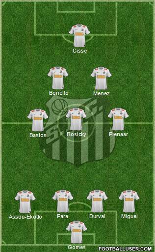 Santos FC Formation 2012