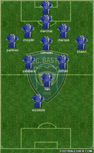 Sporting Club Bastia Formation 2012